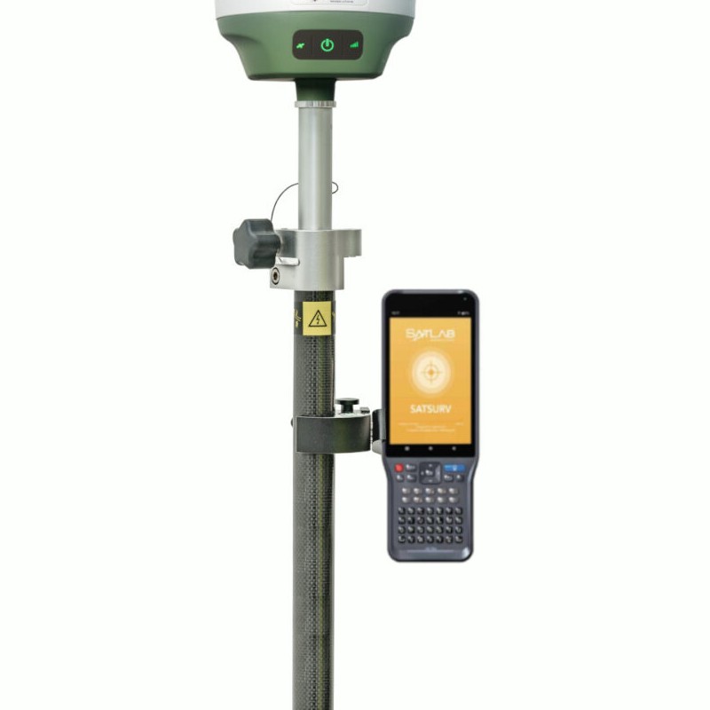 Equipo móvil GNSS SatLab Freyja con controladora SHC55, compacto, preciso y de alto rendimiento