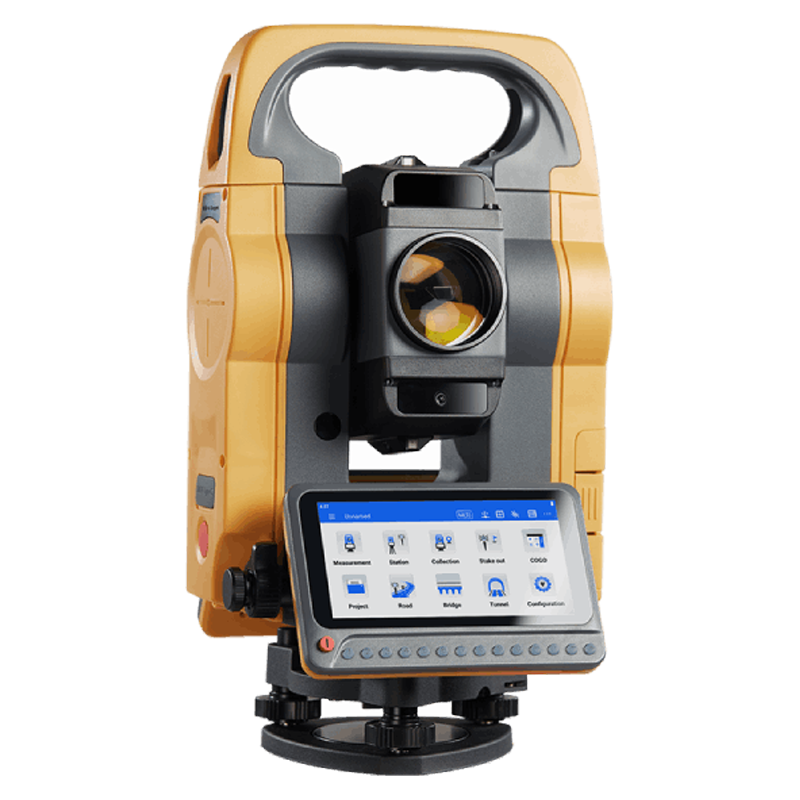 La HTS-720 de Hi-Target es una estación total Android con pantalla táctil HD de 5.5”, sistema Android con software T-Survey, cámara de 8 MP, conectividad inalámbrica y procesamiento CAD en campo