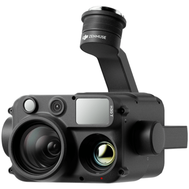 Cámara multisensorial profesional para inspección y monitoreo, equipada con cámara gran angular, zoom, visión nocturna, telémetro láser y cámara térmica.