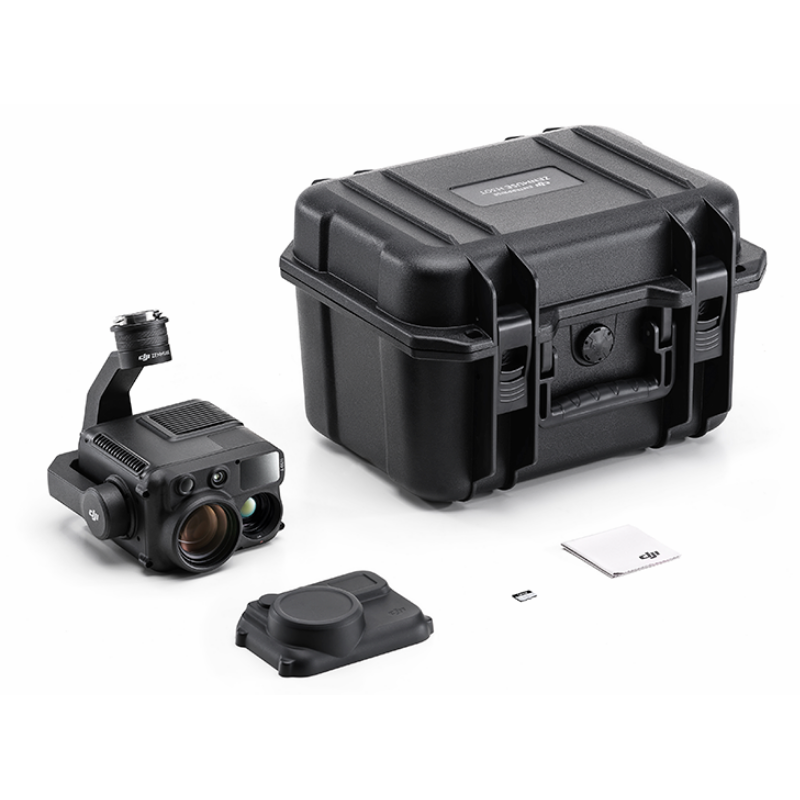 Cámara multisensorial profesional para inspección y monitoreo, equipada con cámara gran angular, zoom, visión nocturna, telémetro láser y cámara térmica.