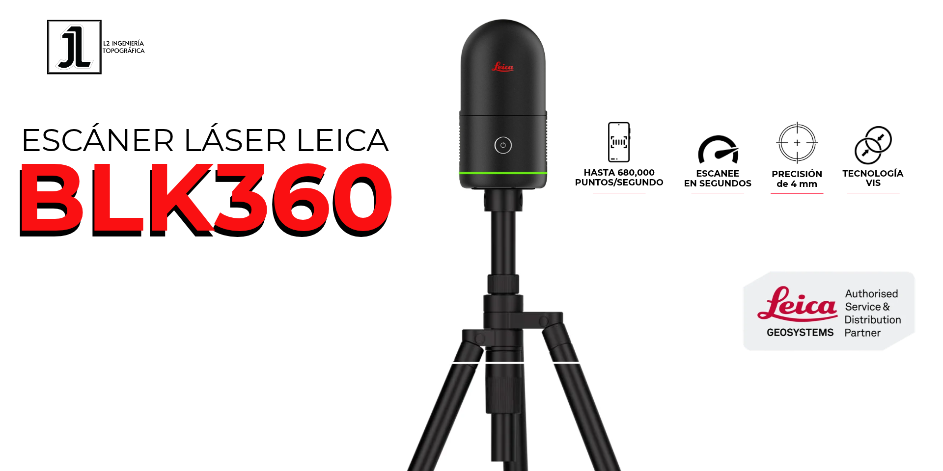 ESCÁNER LÁSER LEICA BLK360 - L2 Ingeniería Topográfica